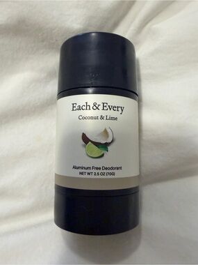 Coconut & Lime Aluminum-Free Deodorant - Natural White